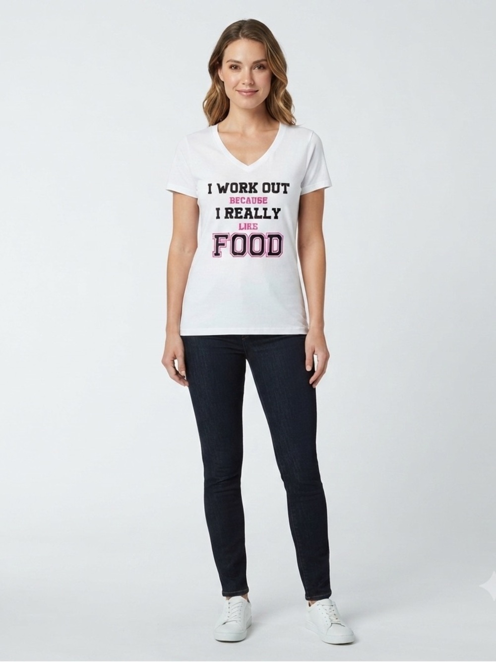 I Work Out Because I Really Like Food Tee Shirt